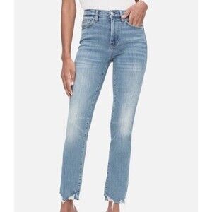 Frame Womens Jeans Le High Straight Denim Size 32 Blue Medium Wash